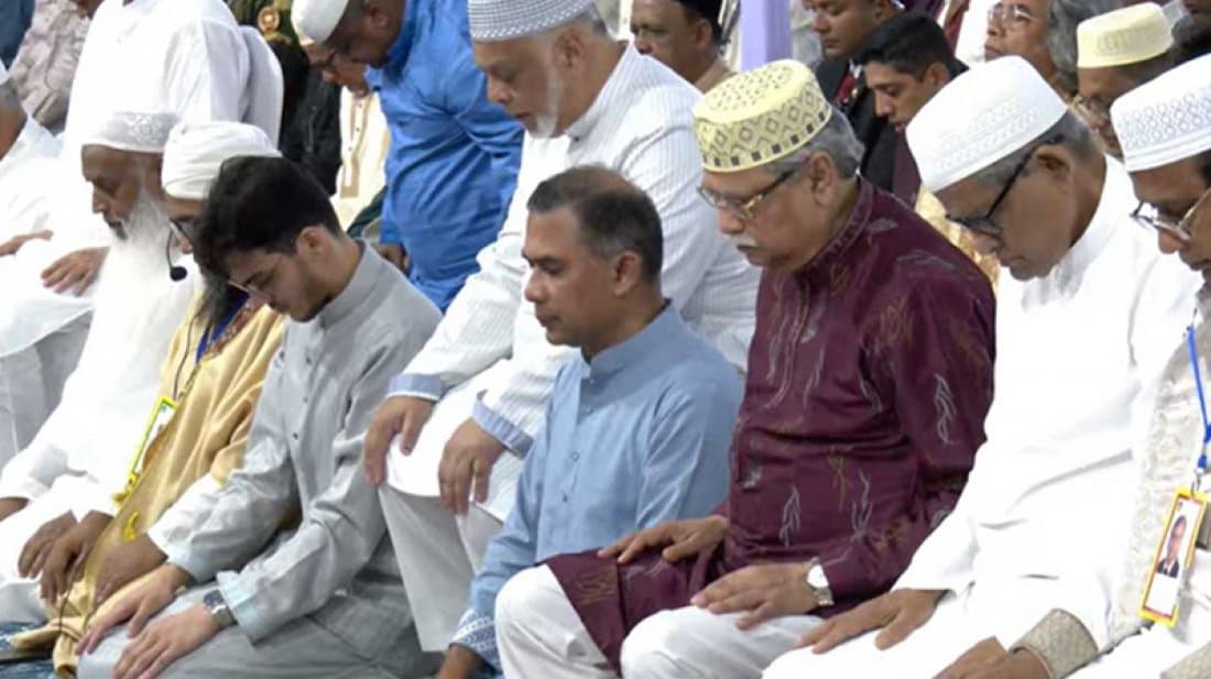 রাষ্ট্রপতি ও প্রধানমন্ত্রীর অংশগ্রহণে ঈদুল ফিতরের প্রধান জামাত অনুষ্ঠিত
