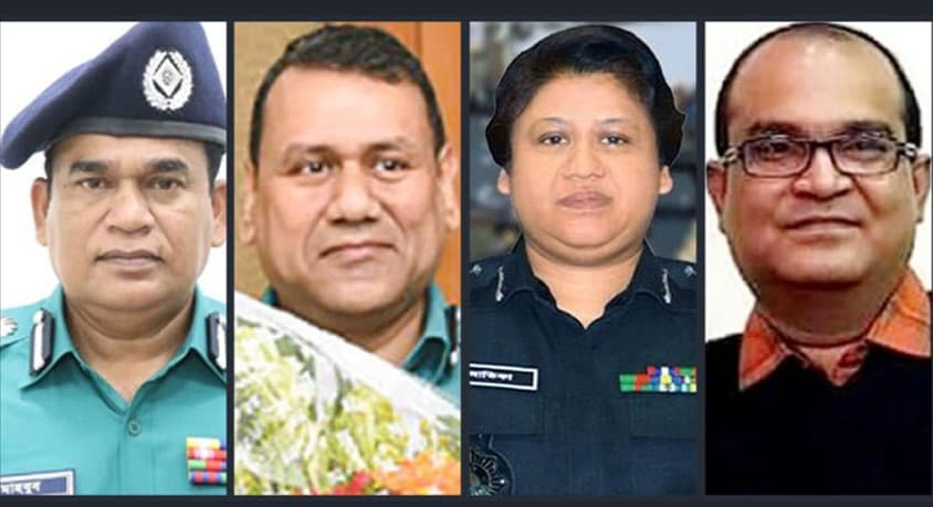 পুলিশের ৪ ডিআইজিকে বাধ্যতামূলক অবসরে পাঠাল সরকার