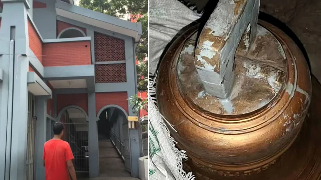 মোহাম্মদপুরের সেইন্ট ক্রিস্টিনা চার্চ থেকে দেড় মণ ওজনের ঘণ্টা চুরি