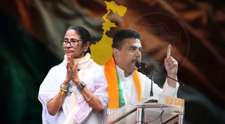 পশ্চিমবঙ্গে গেরুয়া ঝড়ে তছনছ তৃণমূল, বড় ব্যবধানে এগিয়ে বিজেপি