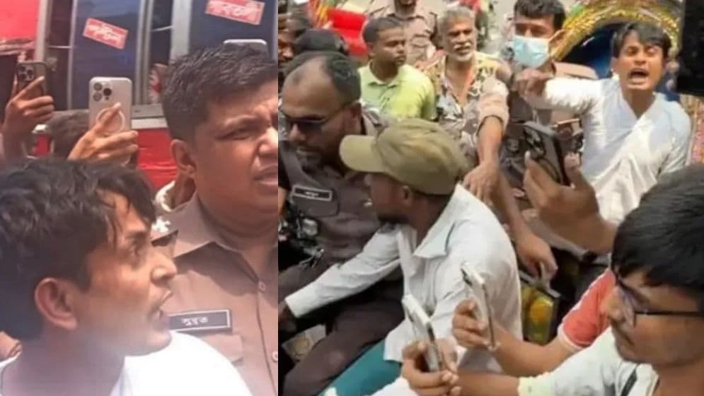 রাশেদ প্রধানের বাসার সামনে বিক্ষোভ, পিএস জ‌নি নন্দী পু‌লি‌শ হেফাজ‌তে