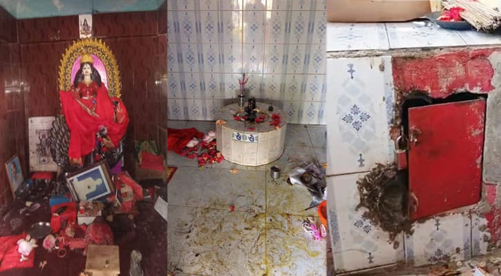 চট্টগ্রামের রাঙ্গুনিয়ায় মন্দিরে চুরি, প্রতিমা ভাঙচুর