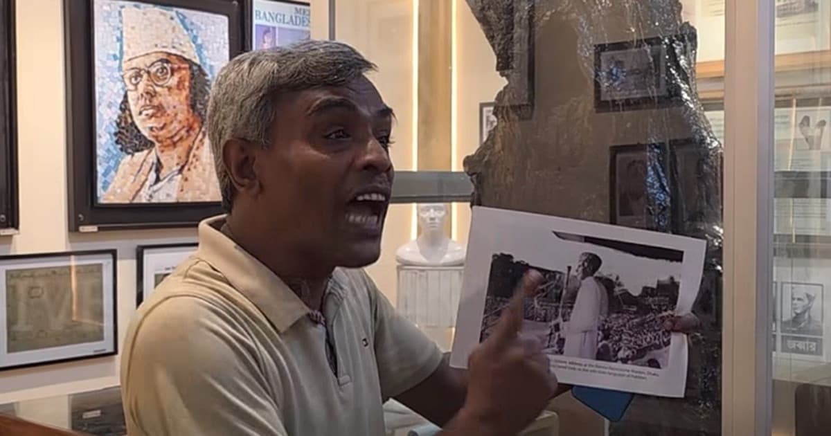 ডাকসুর সংগ্রহশালা থেকে জিন্নাহর ছবি ছিঁড়ে ফেললেন ক্ষুব্ধ ঢাবি শিক্ষার্থী