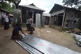  হামলার দুদিন পর মামলা, প্রশাসনের উদ্যোগে  ভাঙা বসতবাড়ি মেরামত