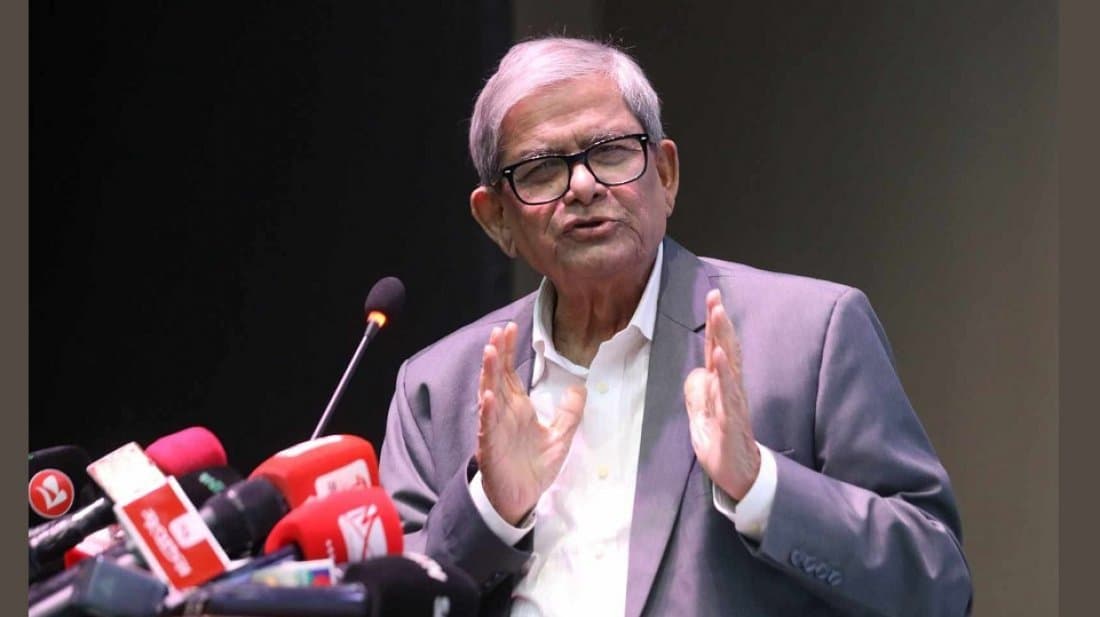 শেখ হাসিনা ভারতে বসে দেশকে অস্থিতিশীল করার অপচেষ্টা করছেন: মির্জা ফখরুল